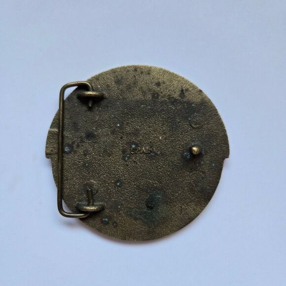 Solid Brass CVA Connecticut Valley Arms Flint Blackpowder Muzzleloader Buckle - Picture 2 of 2